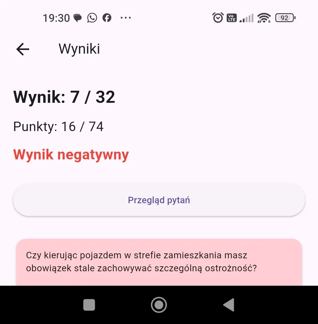 Learning mode preview in the E-Driving License mobile app